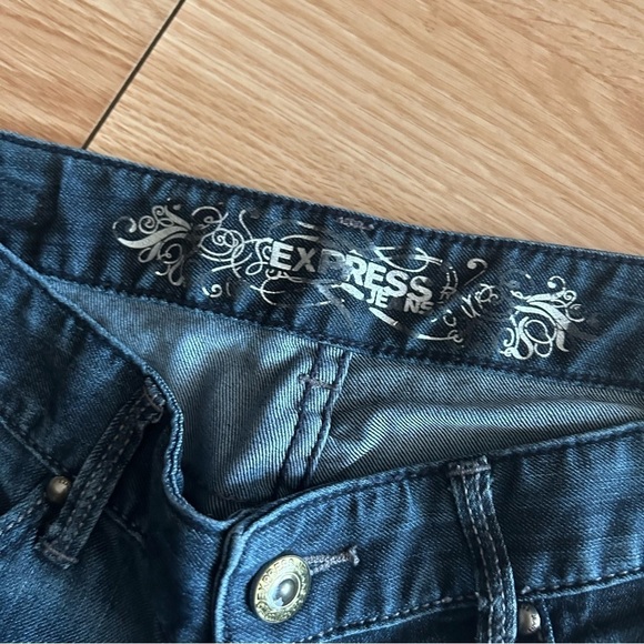 Express Stella Dark Wash Skinny Low Rise Jeans Women’s 2r - Picture 2 of 11